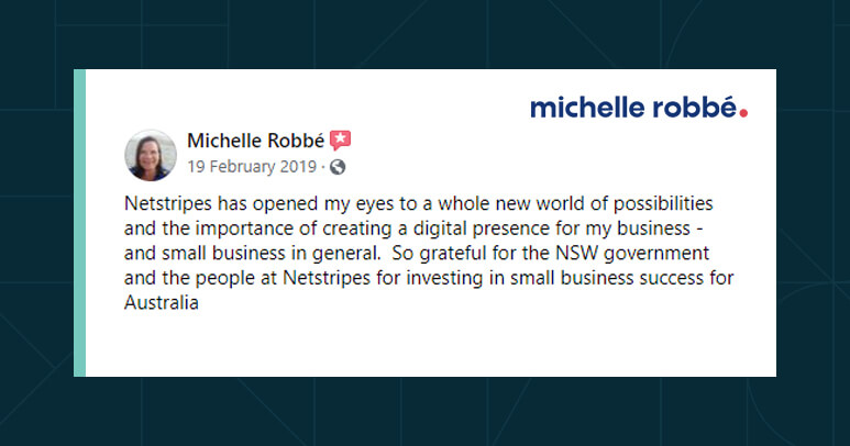 Image showing the Google Review of Michelle Robbe of Michelle Robbe