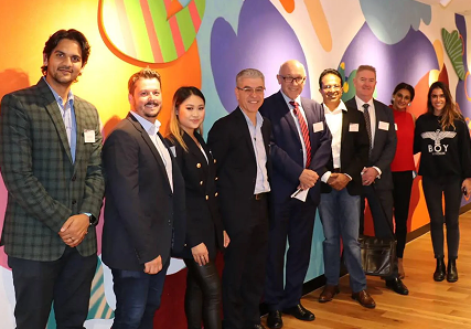 The netStripes Team with the Honourable Minister Damien Tudehope at Bizruption, WeWork, Sydney