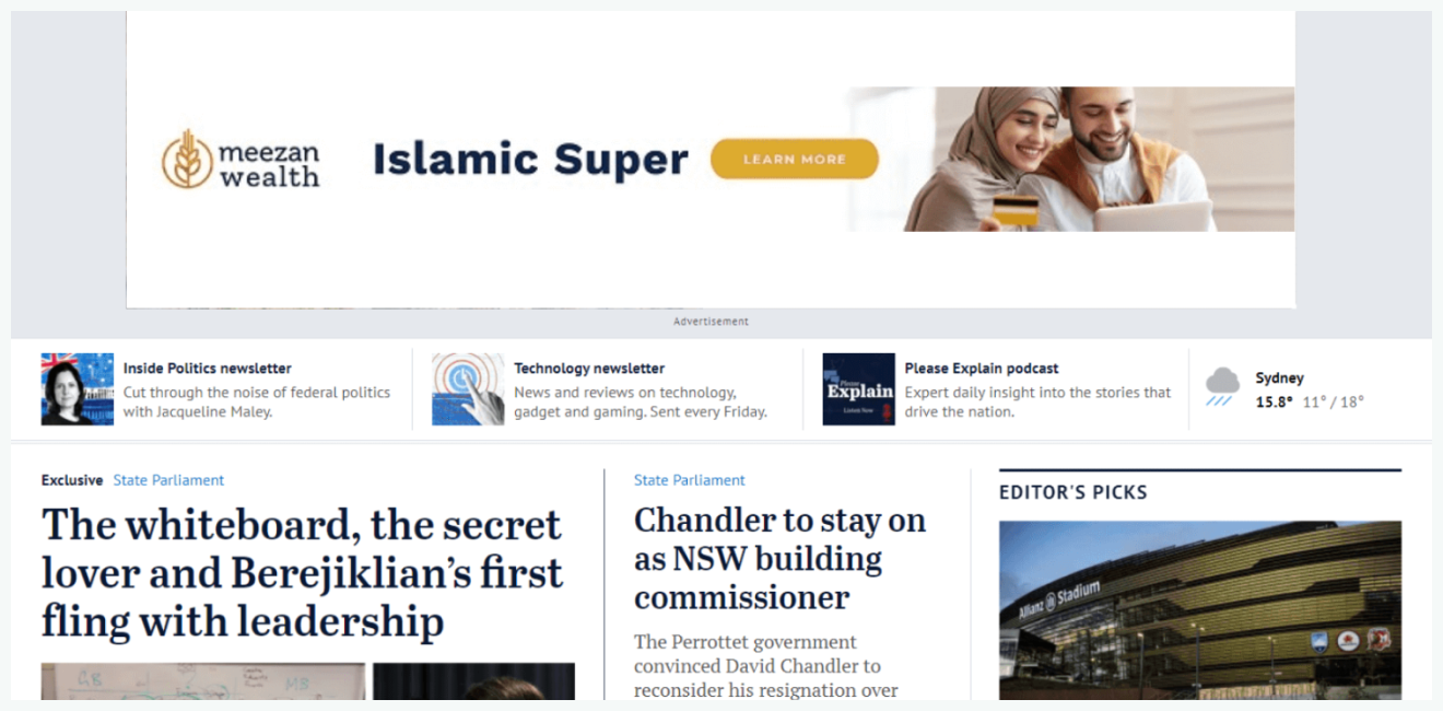 Retargeting advert