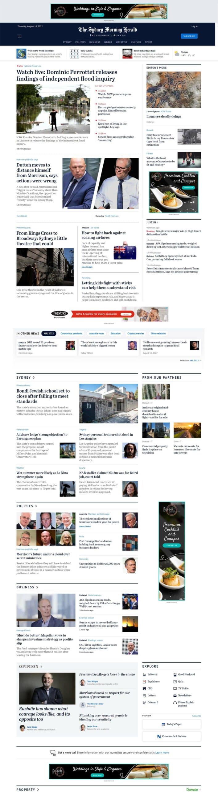 Retargeting advert